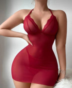 Kadın Yumuşak Tüllü İncili Büzgülü Gecelik