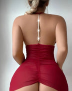 Kadın Yumuşak Tüllü İncili Büzgülü Gecelik